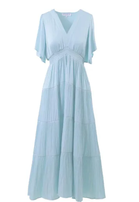 Angie Solid Dress Long