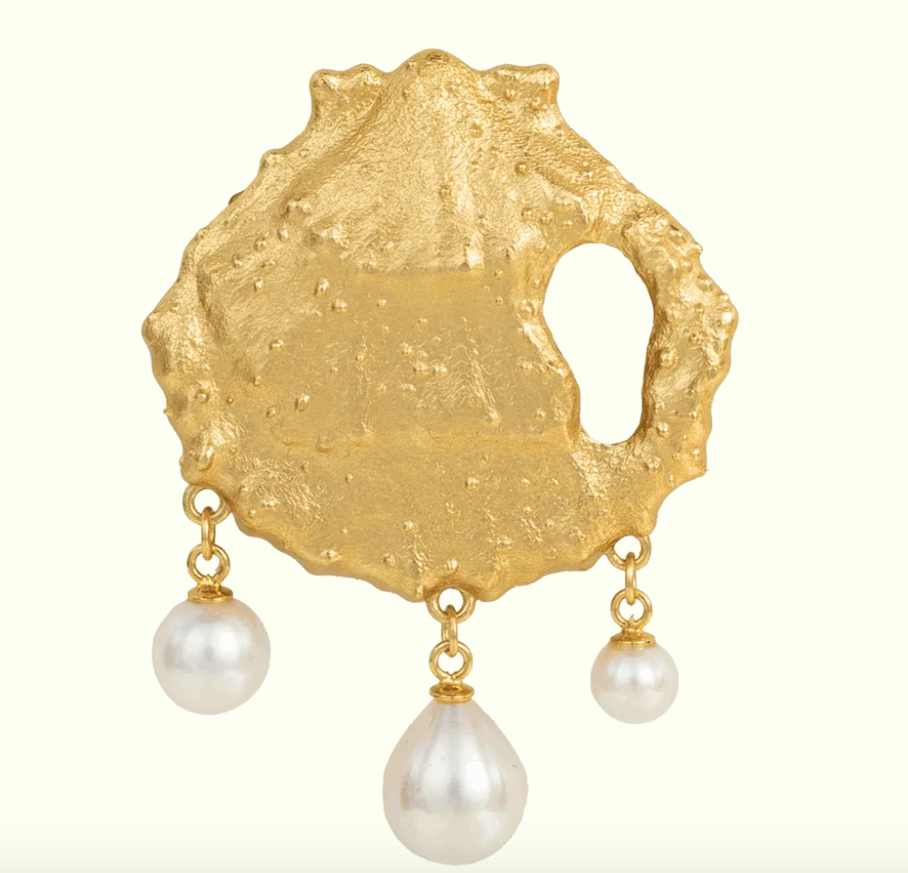SHELLSONG BROOCH GILDED