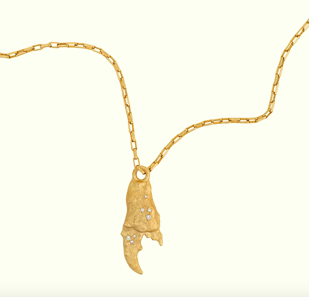 SHELLWALKER AMULET NECKLACE GILDED