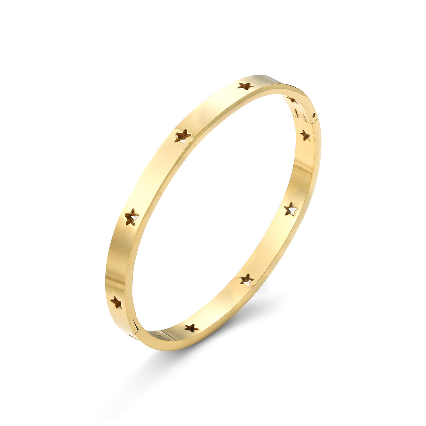 Leia - Star Bangle Bracelet Stainless Steel - Gold