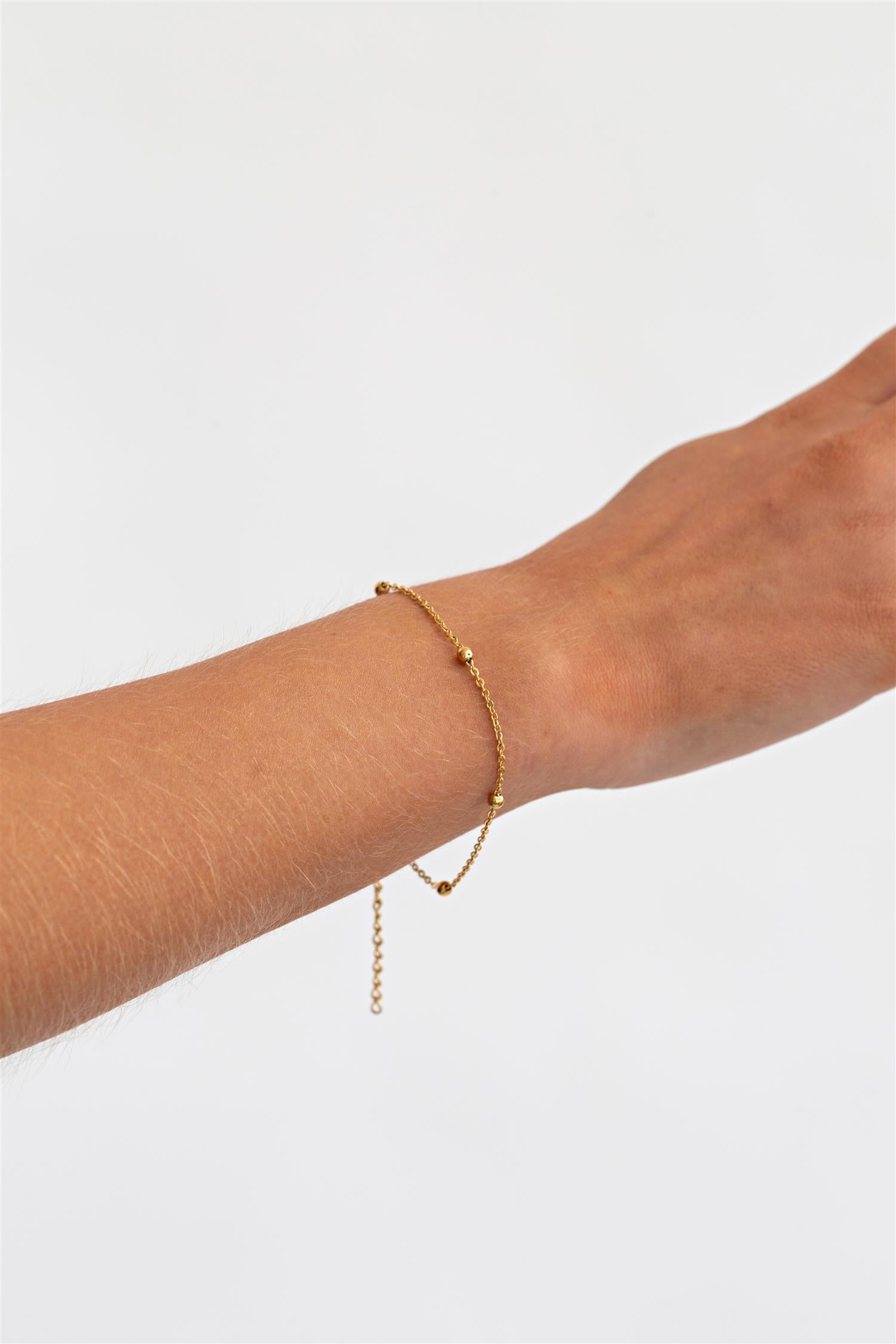 Heather - Bohemian Minimalist Ball Chain Bracelet Stainless Steel