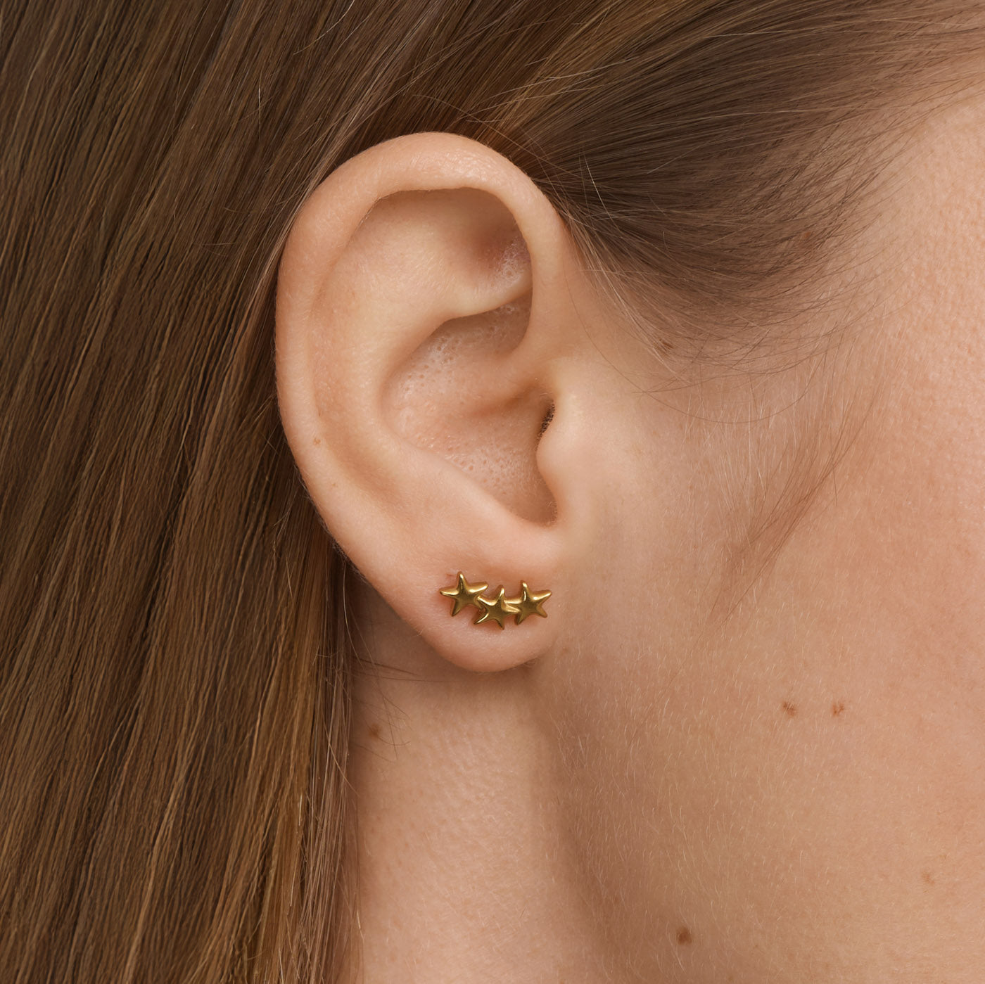 Skylar - Star Climber Earrings Mini Gold