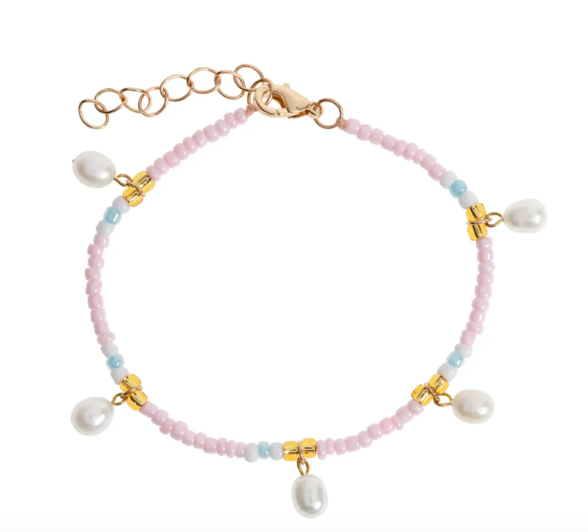 Fanny - Pearl and Colorful Bead Summer Bracelet