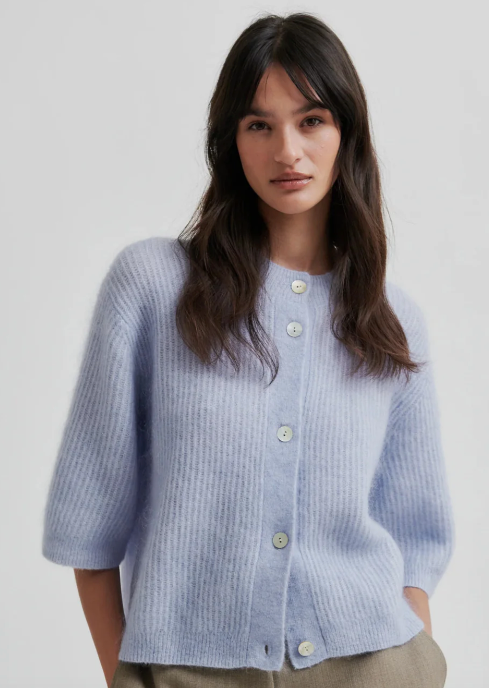 Andrea knit rib cardigan