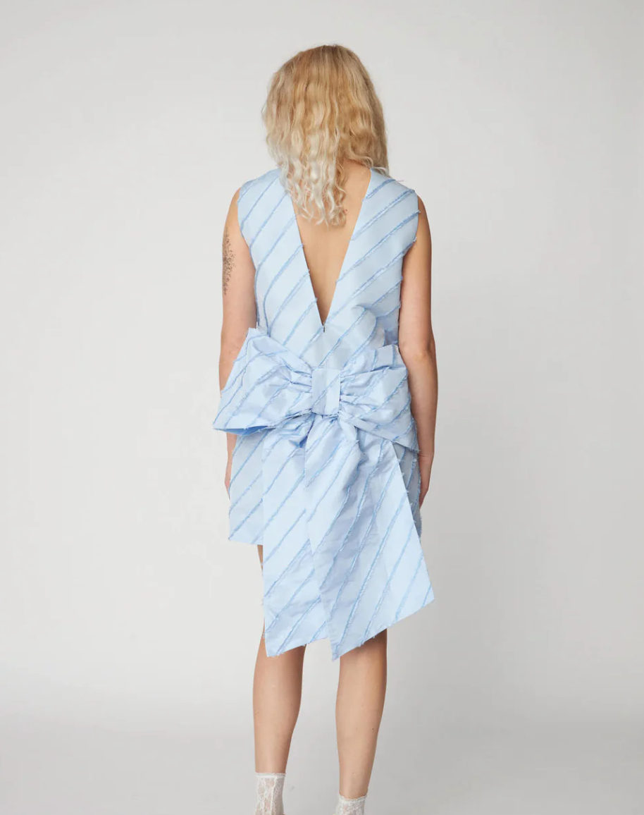 Mini Dress with Bow Detail