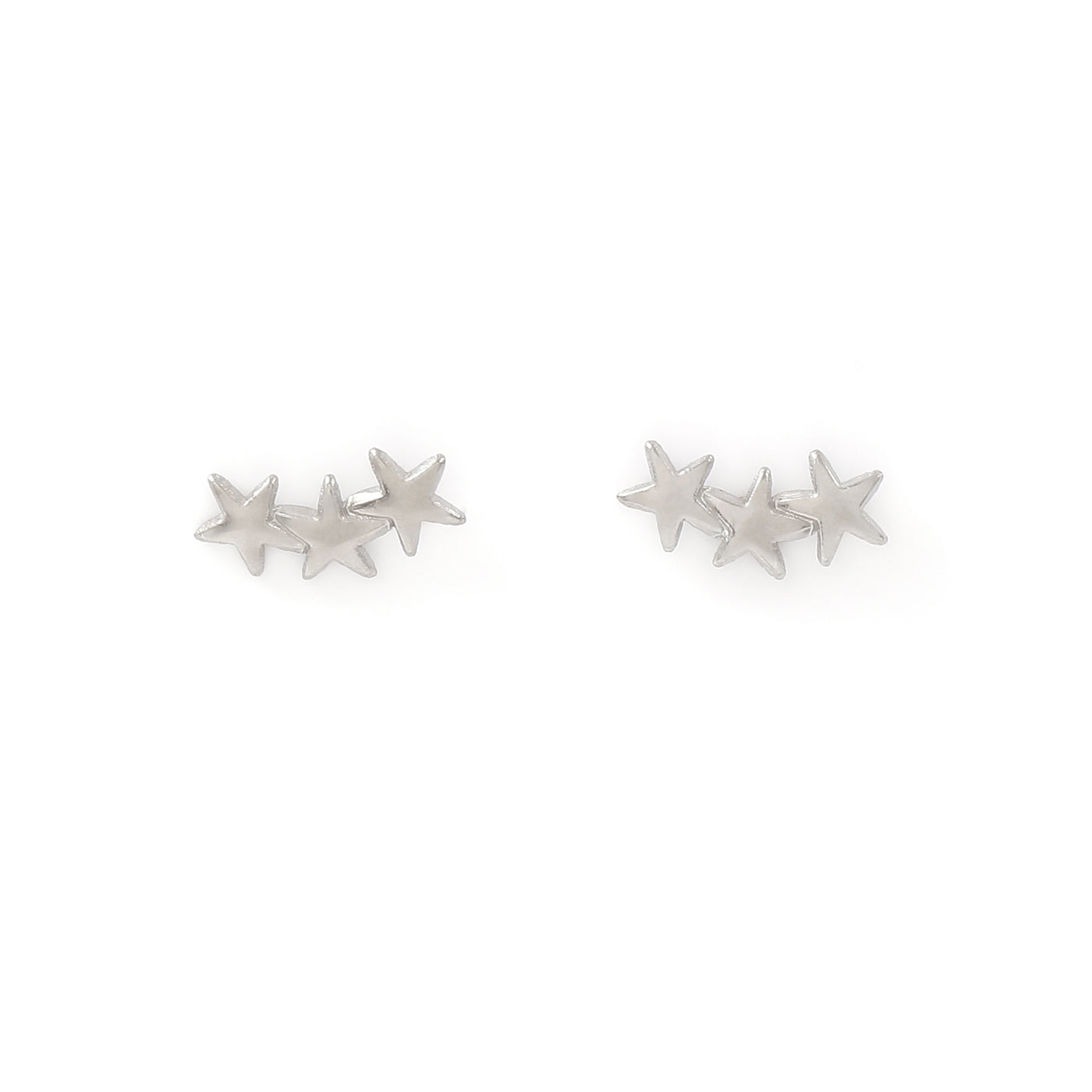 Skylar - Star Climber Earrings Mini Silver