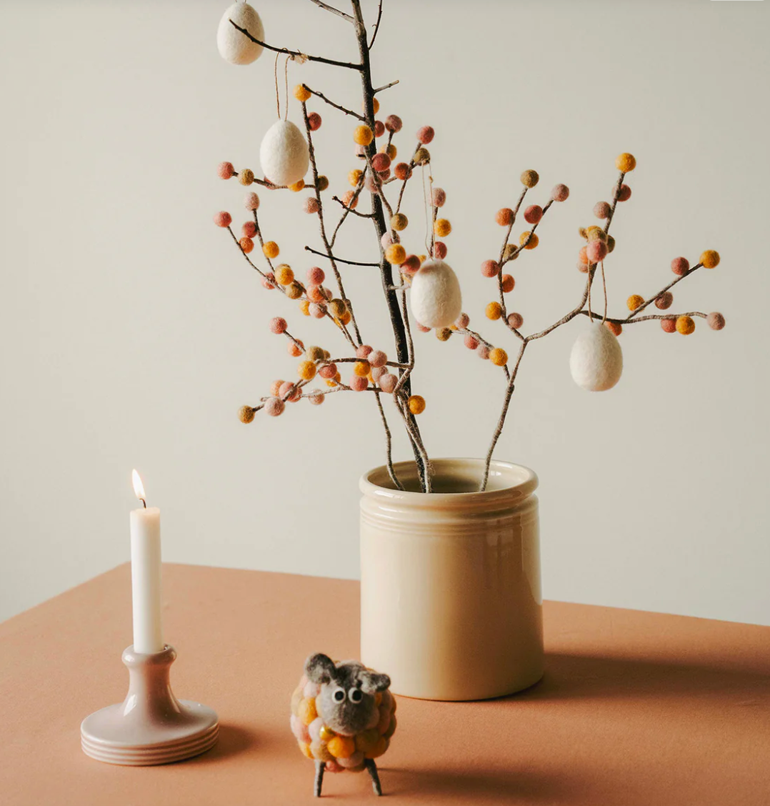 WOOL Egg Små 5pk - Offwhite