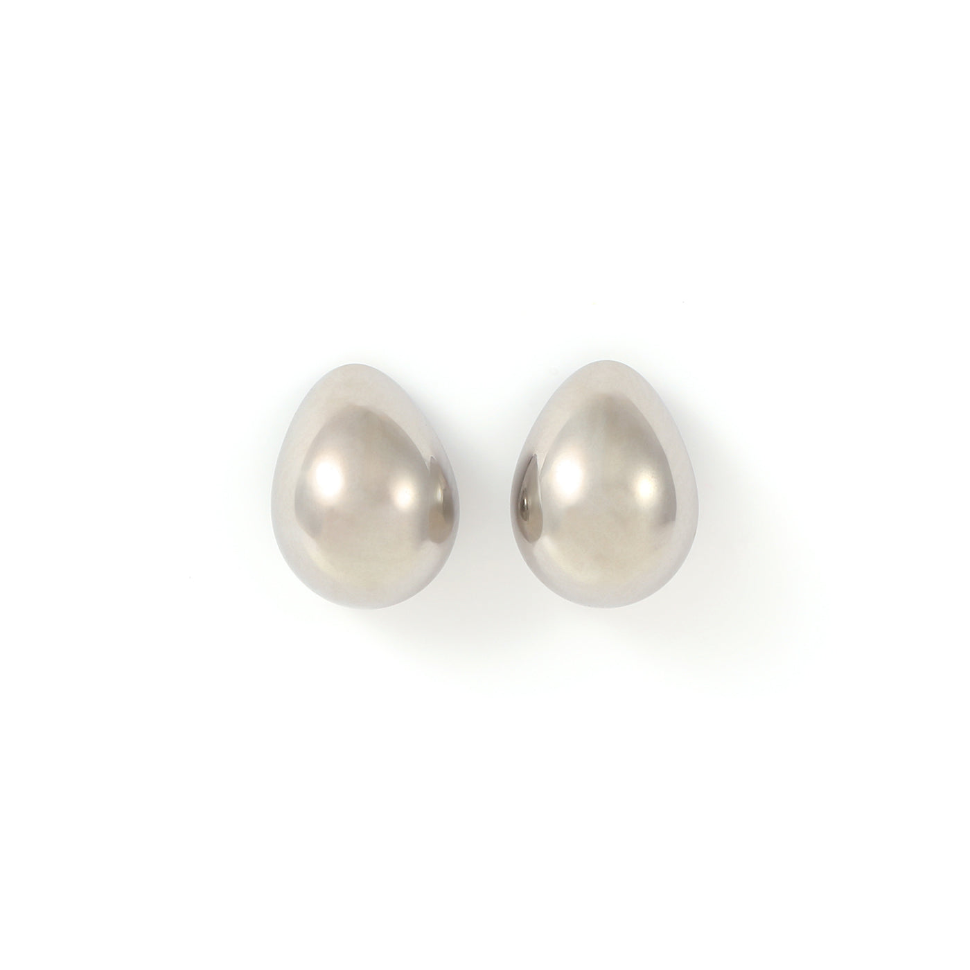 May -  Classic Drop Earrings Stainless Steel - Silver