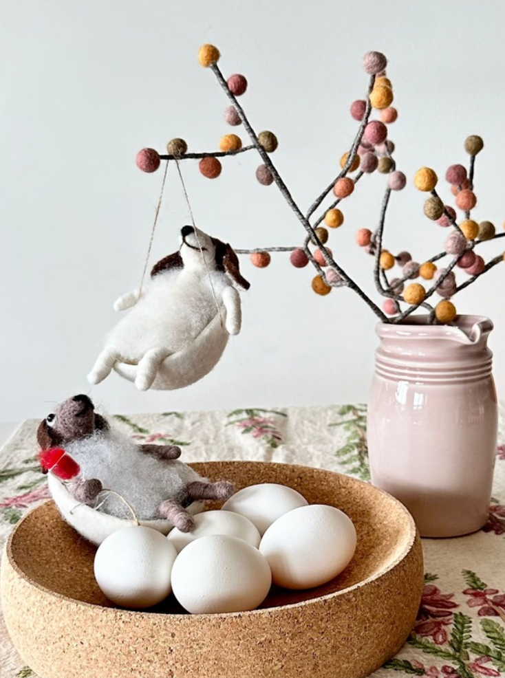 Ullfigur Nummis TV-hund