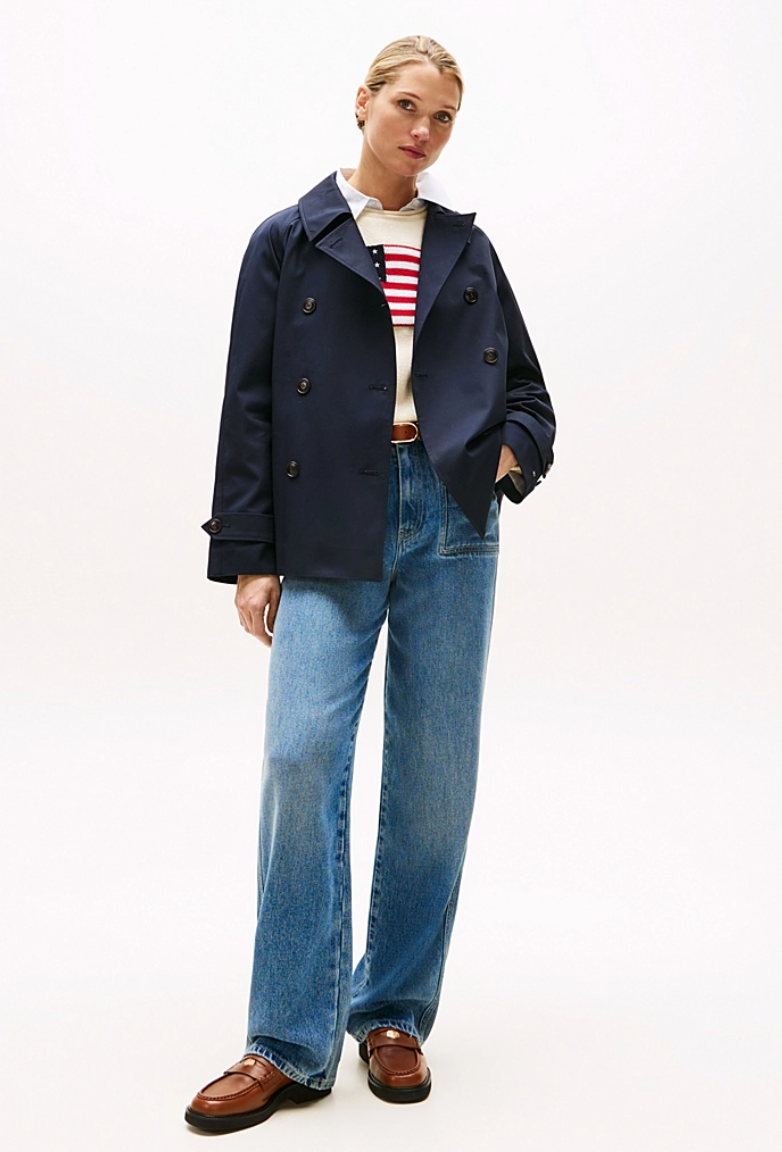 Cotton Reg Short Trench Coat