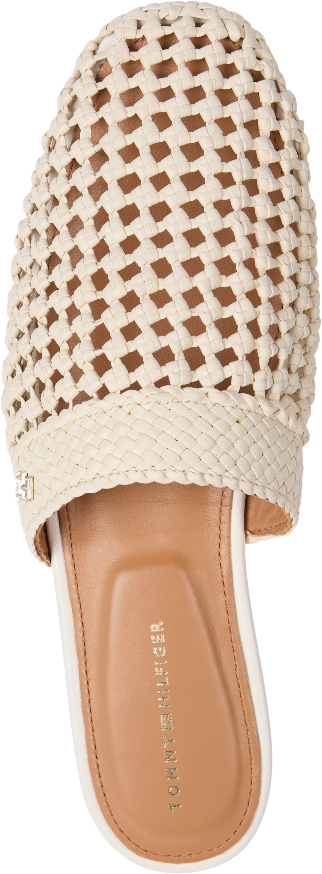 CROCHET LEATHER MULE
