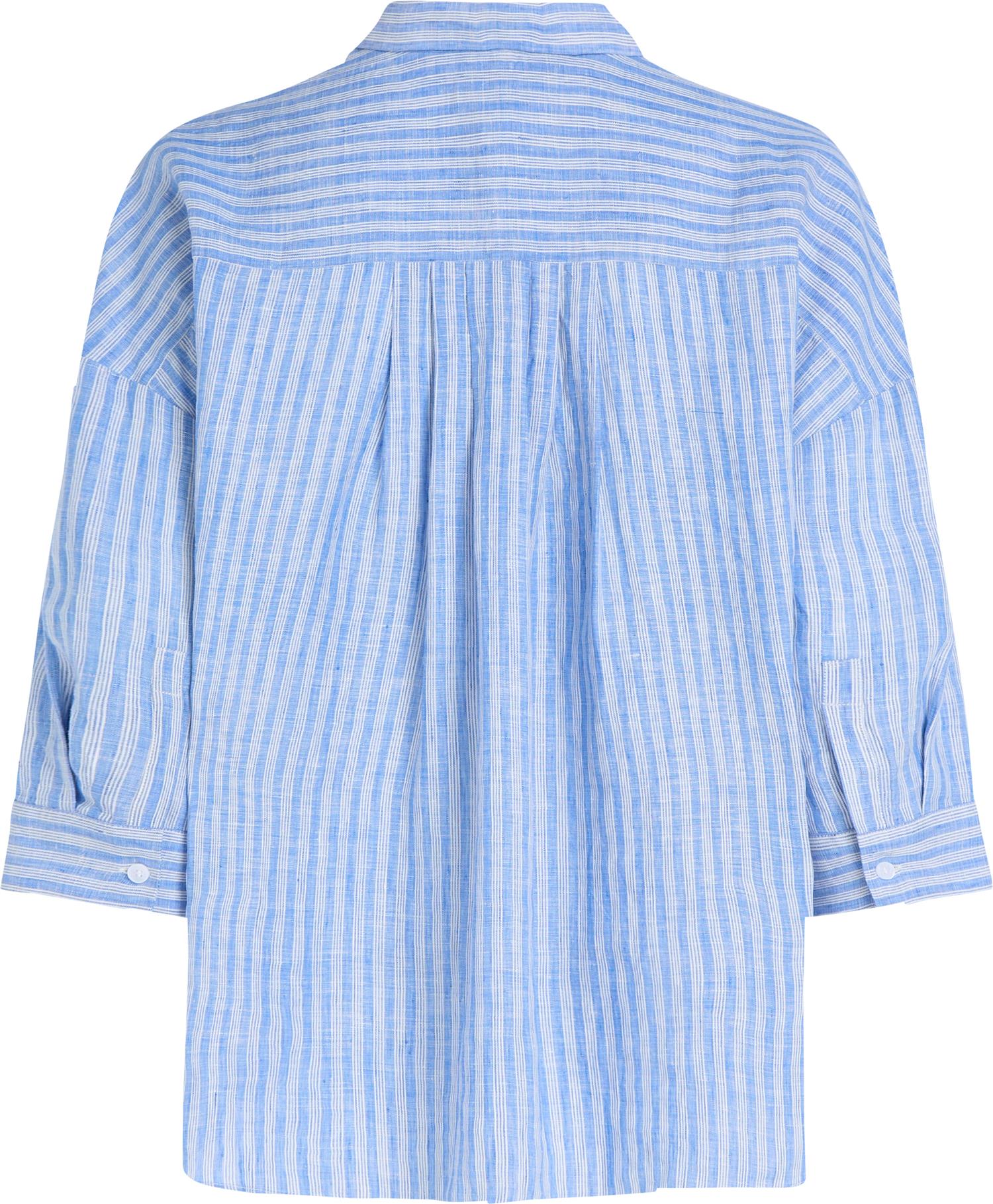 SS LINEN LOOSE 3/4 SLEEVE SHIRT