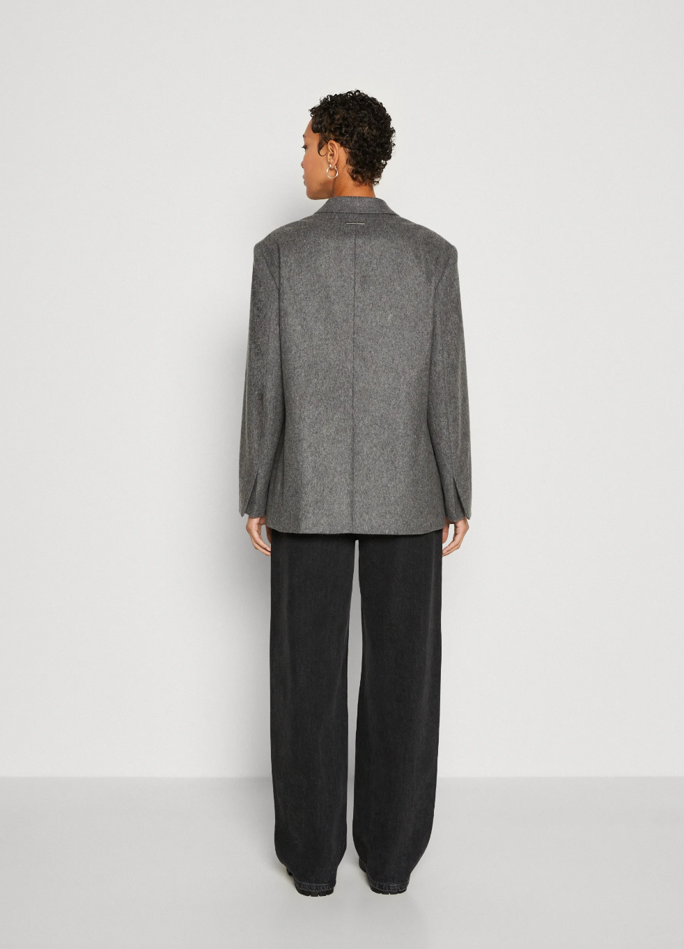 Flannel Wool Tailored Blazer