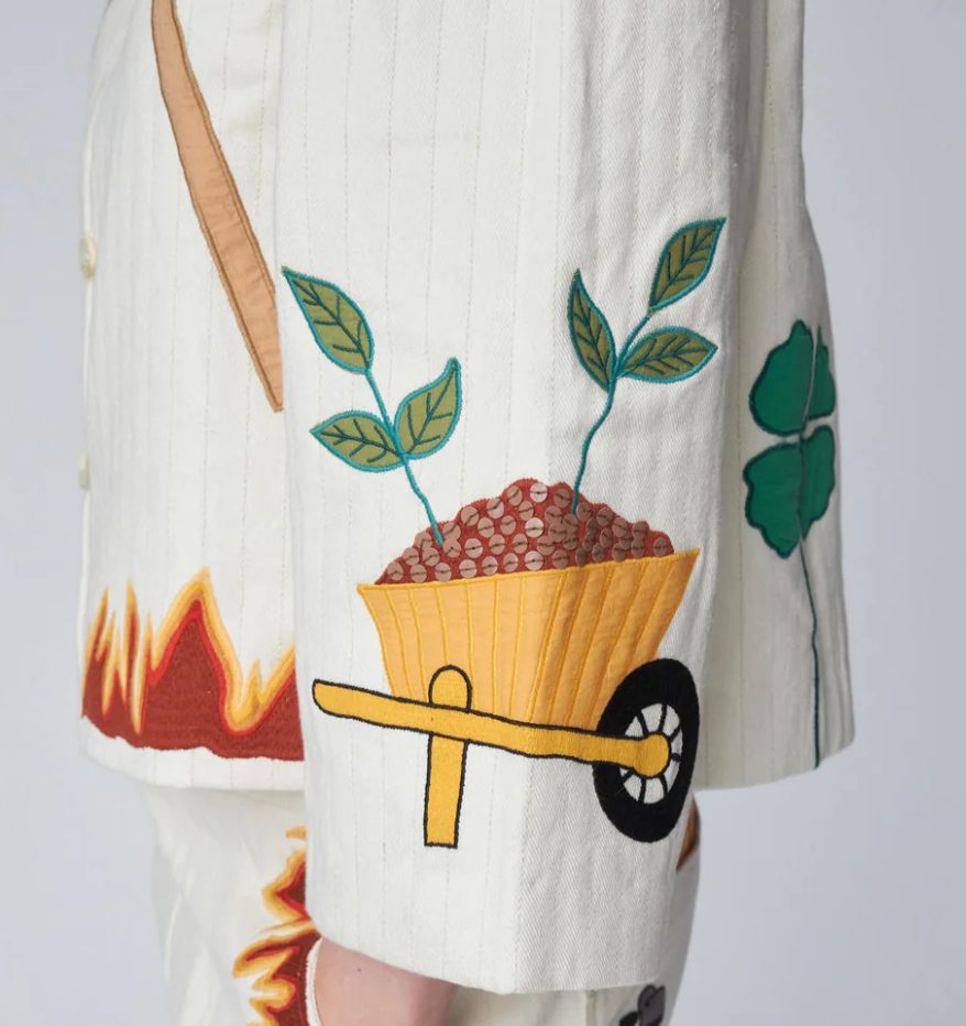 Patchwork Elements Cotton Jacket