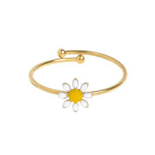 Doris Daisy Flower Enamel Ring