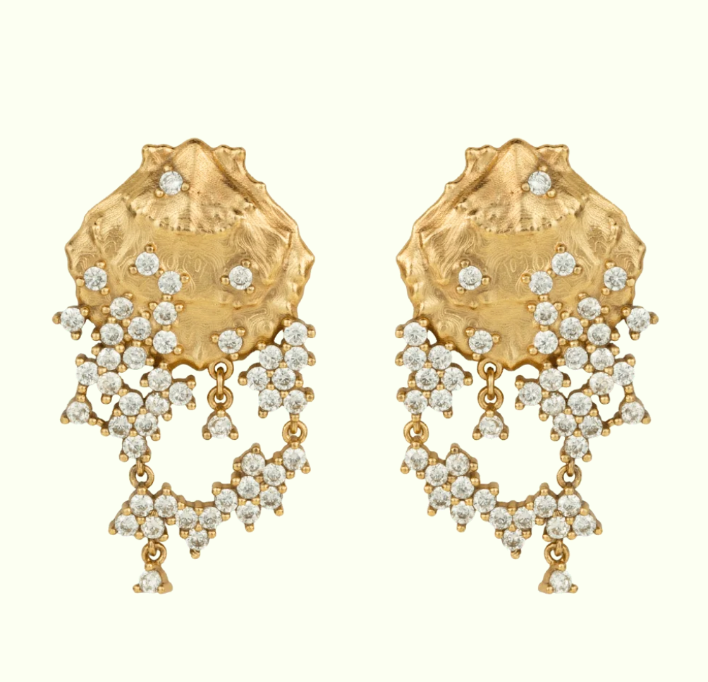 MIRROR COVE EARRINGS GILDED