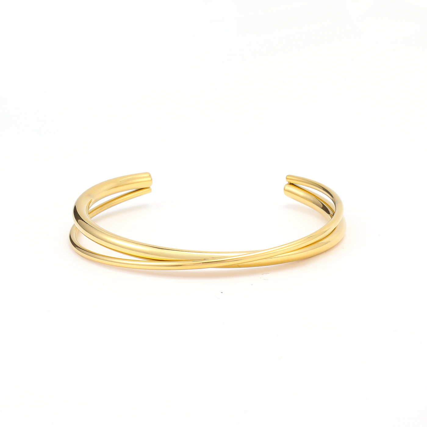 Elma - Triple Bangle Bracelet Stainless Steel Gold