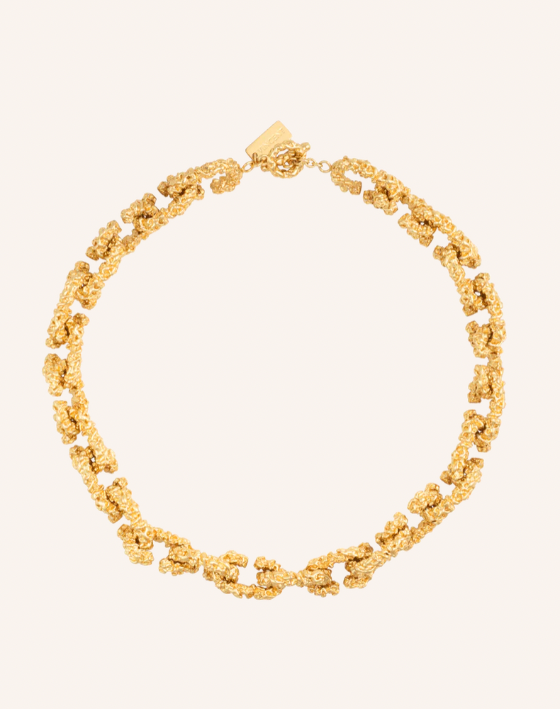 Chain of Riddle Necklace Gilded