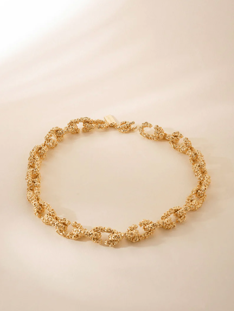 Chain of Riddle Necklace Gilded