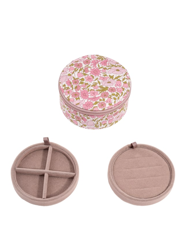 Jewelry box round mw Liberty Poppy and Daisy