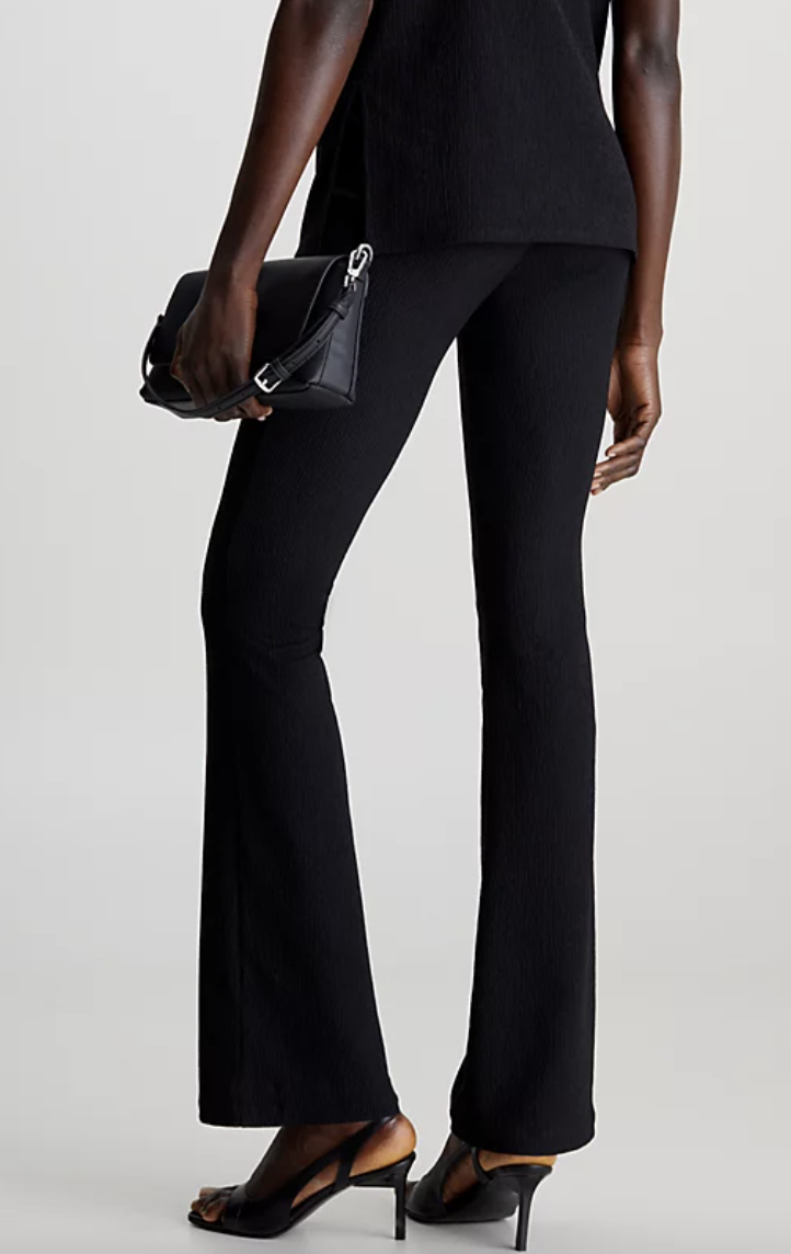 Crinkled Jersey Flared Pant