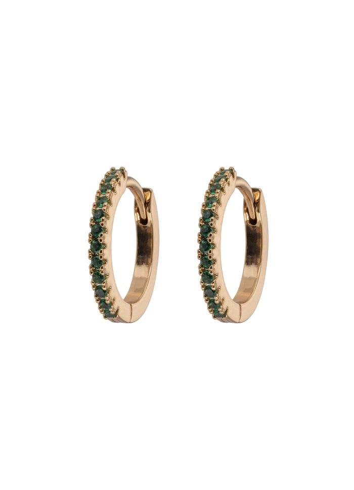 Medium Hoops Green