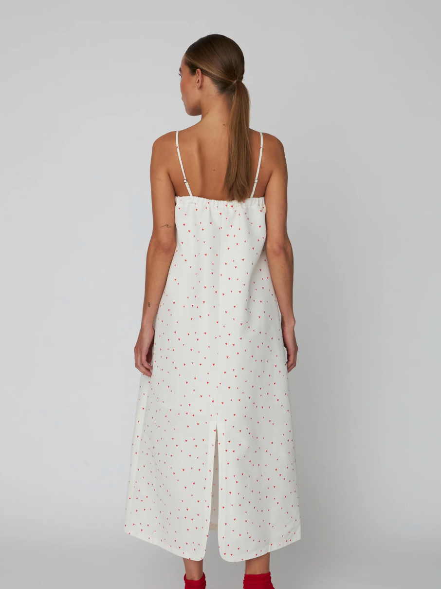Heart Printed Bow Dress