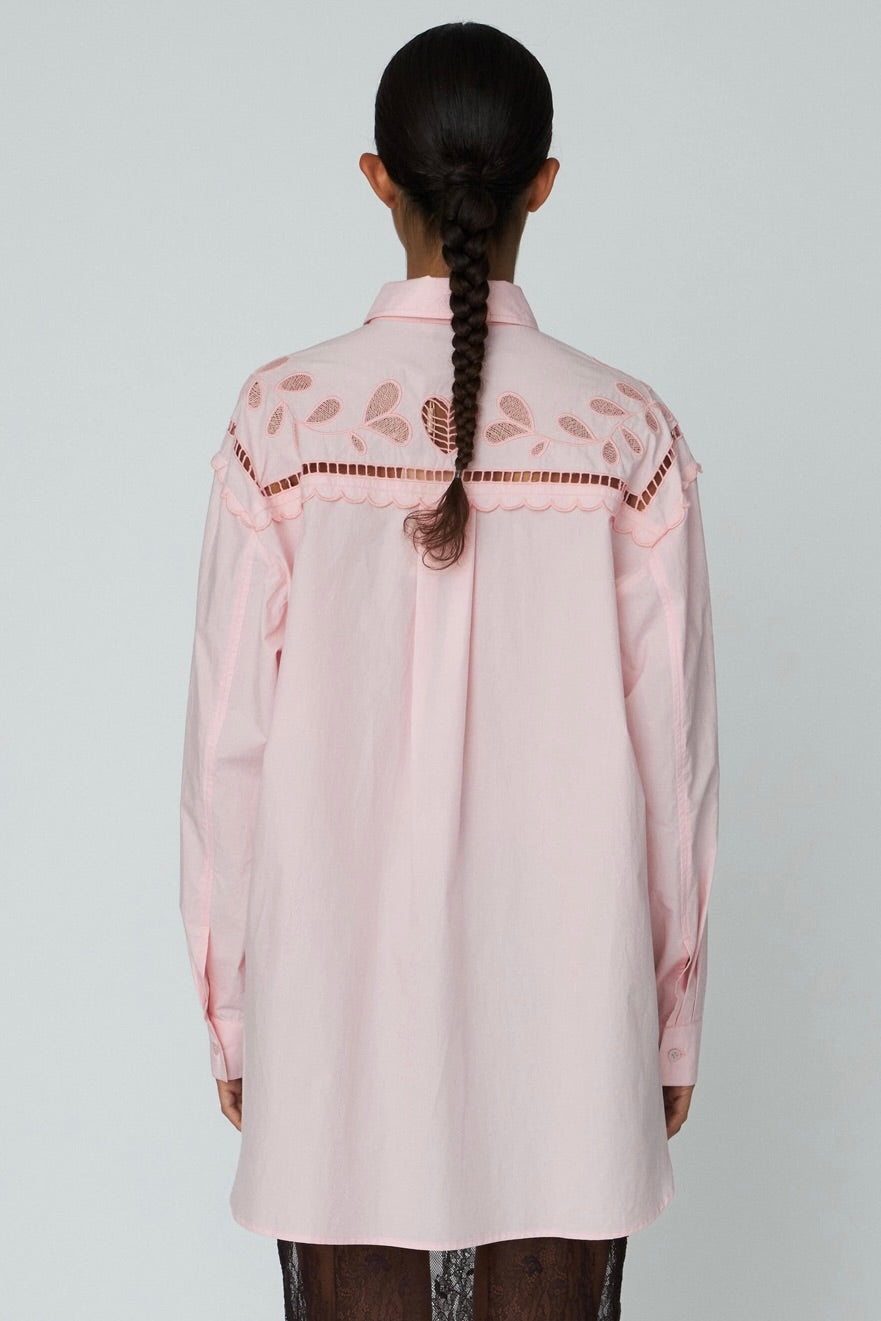 Embroidery Anglaise Oversized Shirt