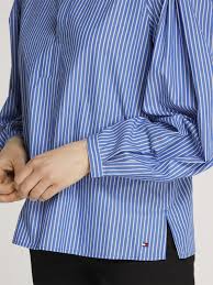 Poplin V-Neck LS Blouse