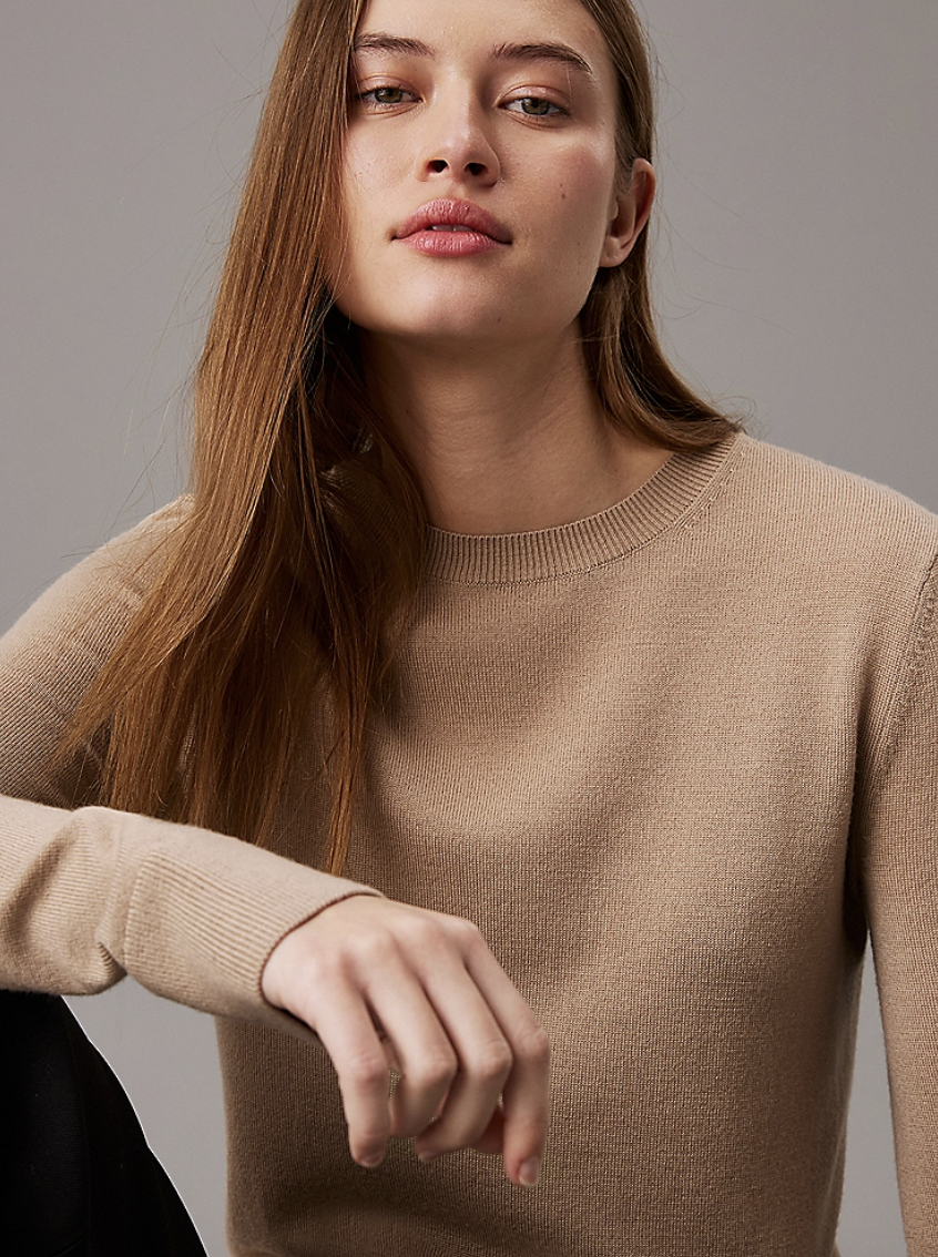 Merino Wool C-Neck Sweater