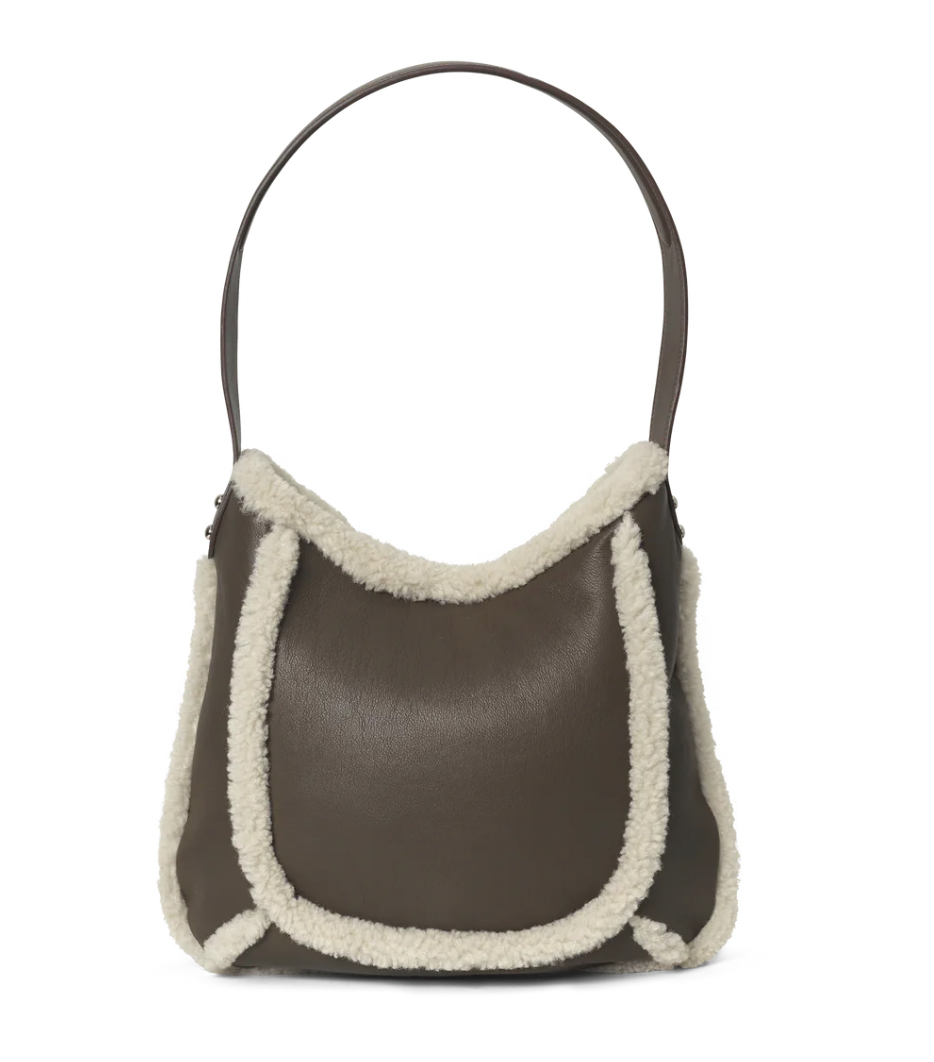 Faux Shearling Shoulder