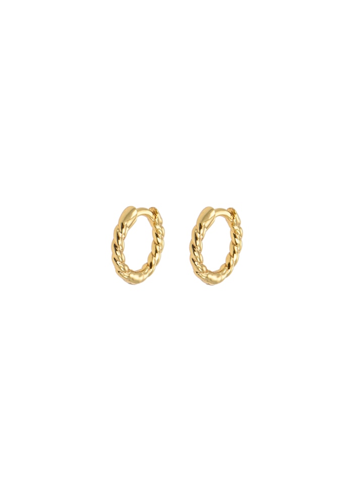 X-small Twisted Hoops