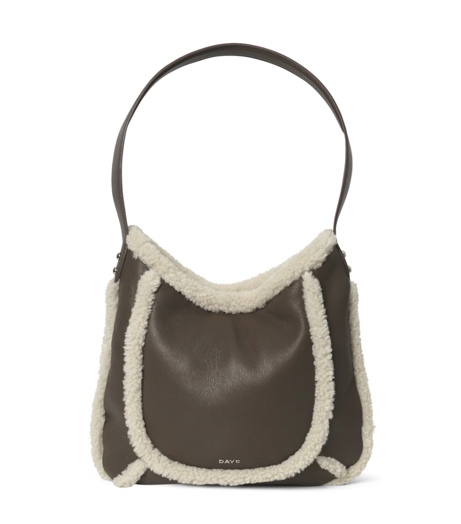 Faux Shearling Shoulder