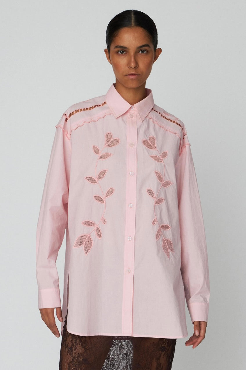 Embroidery Anglaise Oversized Shirt