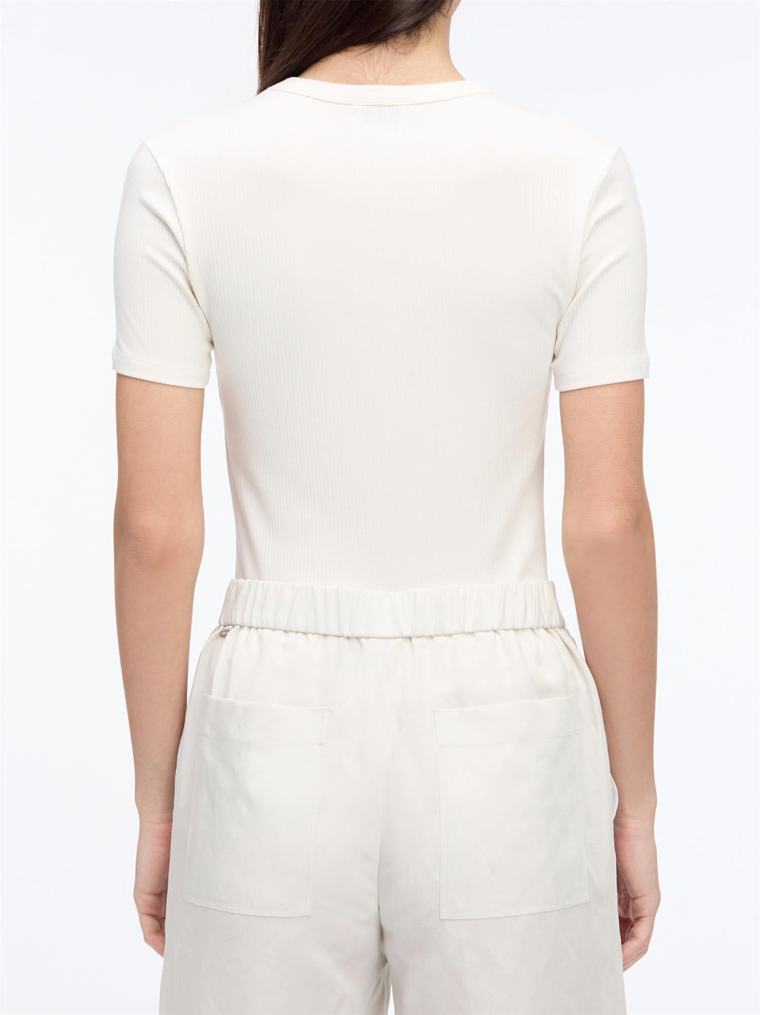 Modal Rib Slim SS Top