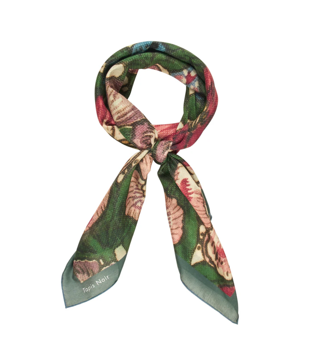 Large Light Green Bloom Scarf