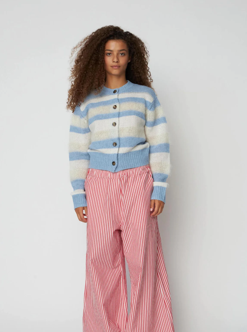 Striped Mohair Cardigan