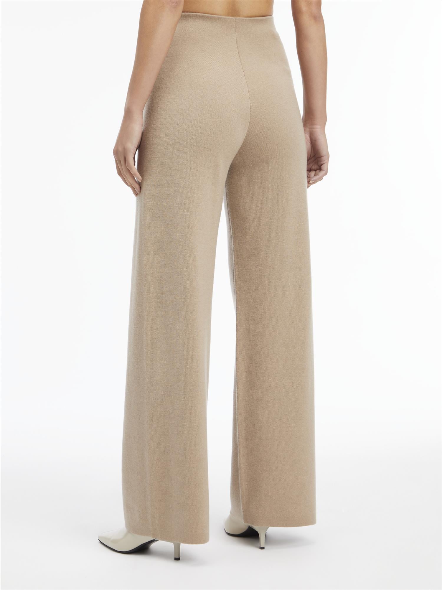 Wool Blend Straight Pant