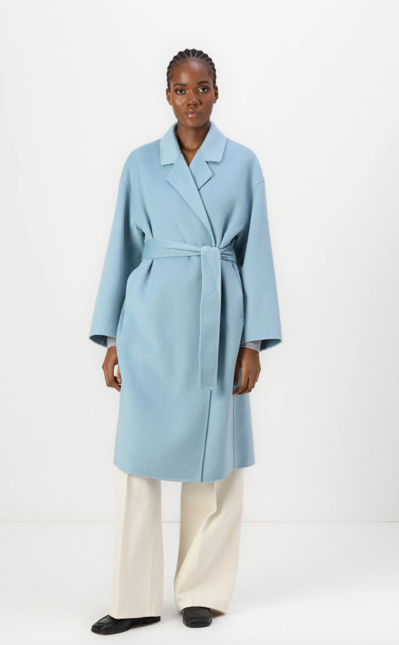 DF WOOL WRAP MIDI COAT