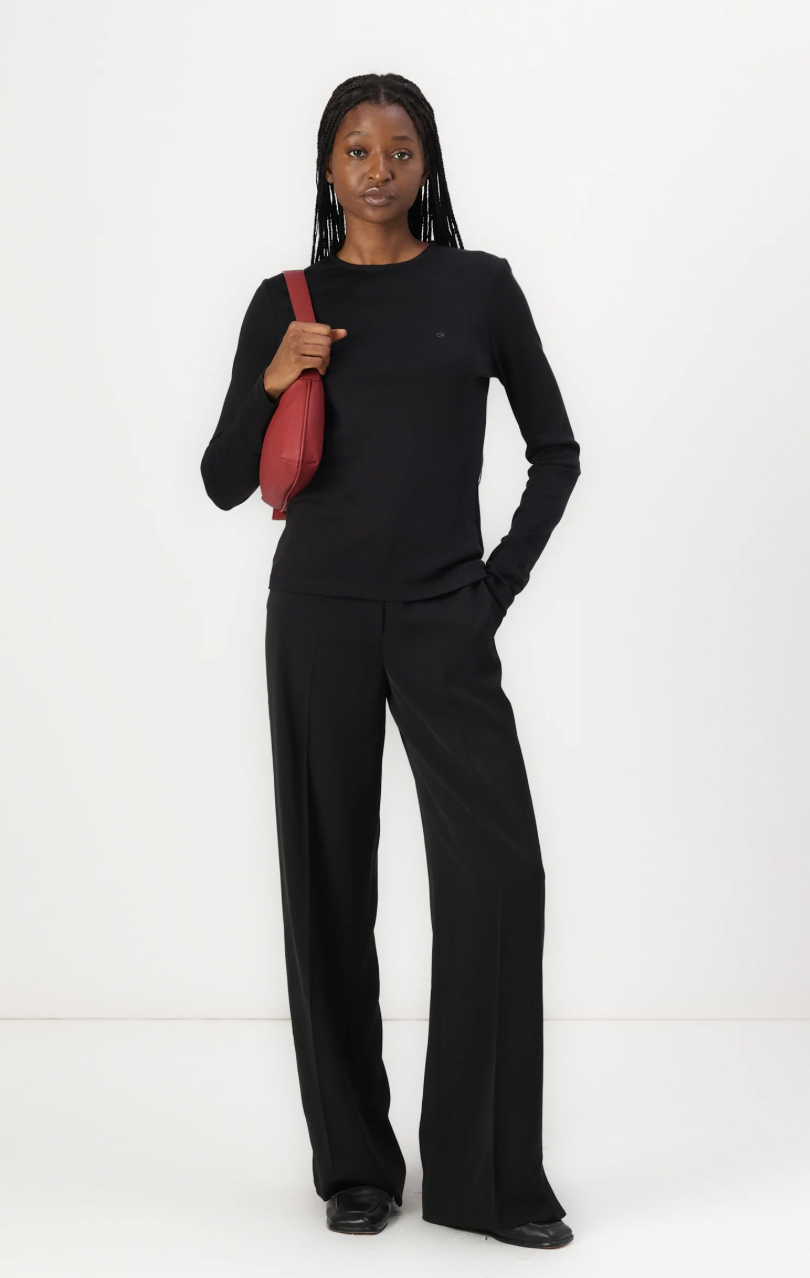 SOFT TWILL SLIM LEG PANT