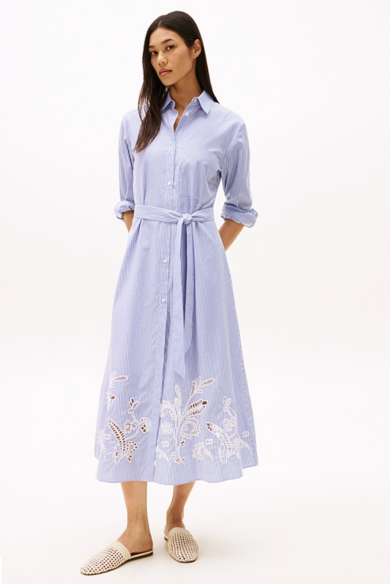 BRODERIE ANGLAISE CO SHIRT DRESS