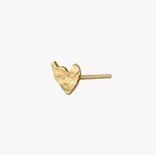 Petit Gold Splash Earring Disco Heart Gold