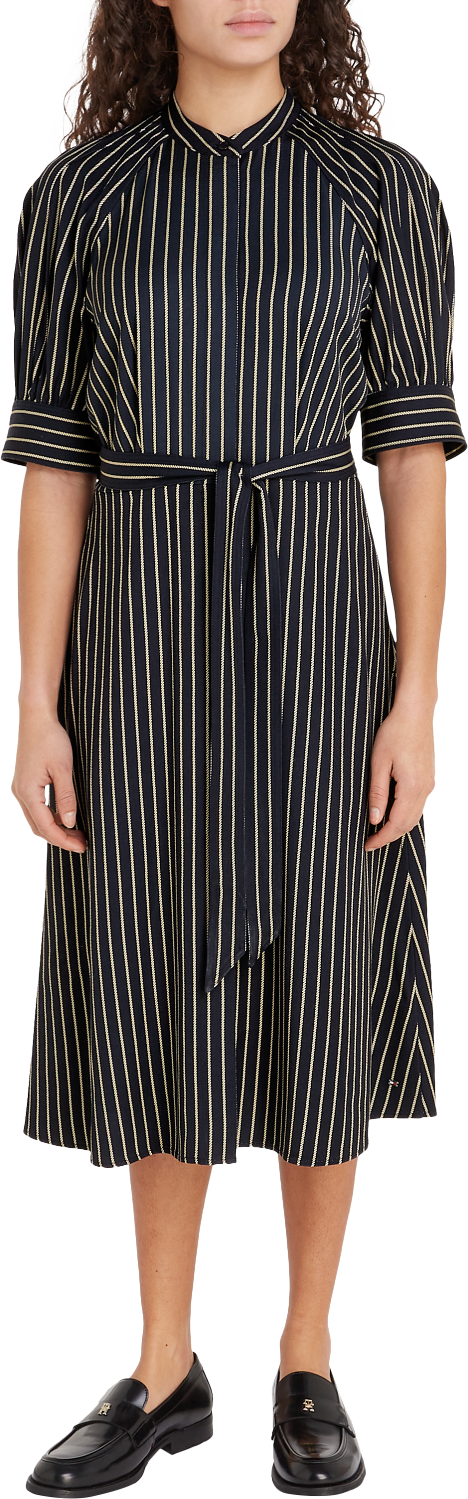 Rope Stripe Vis S/S Shirt Dress