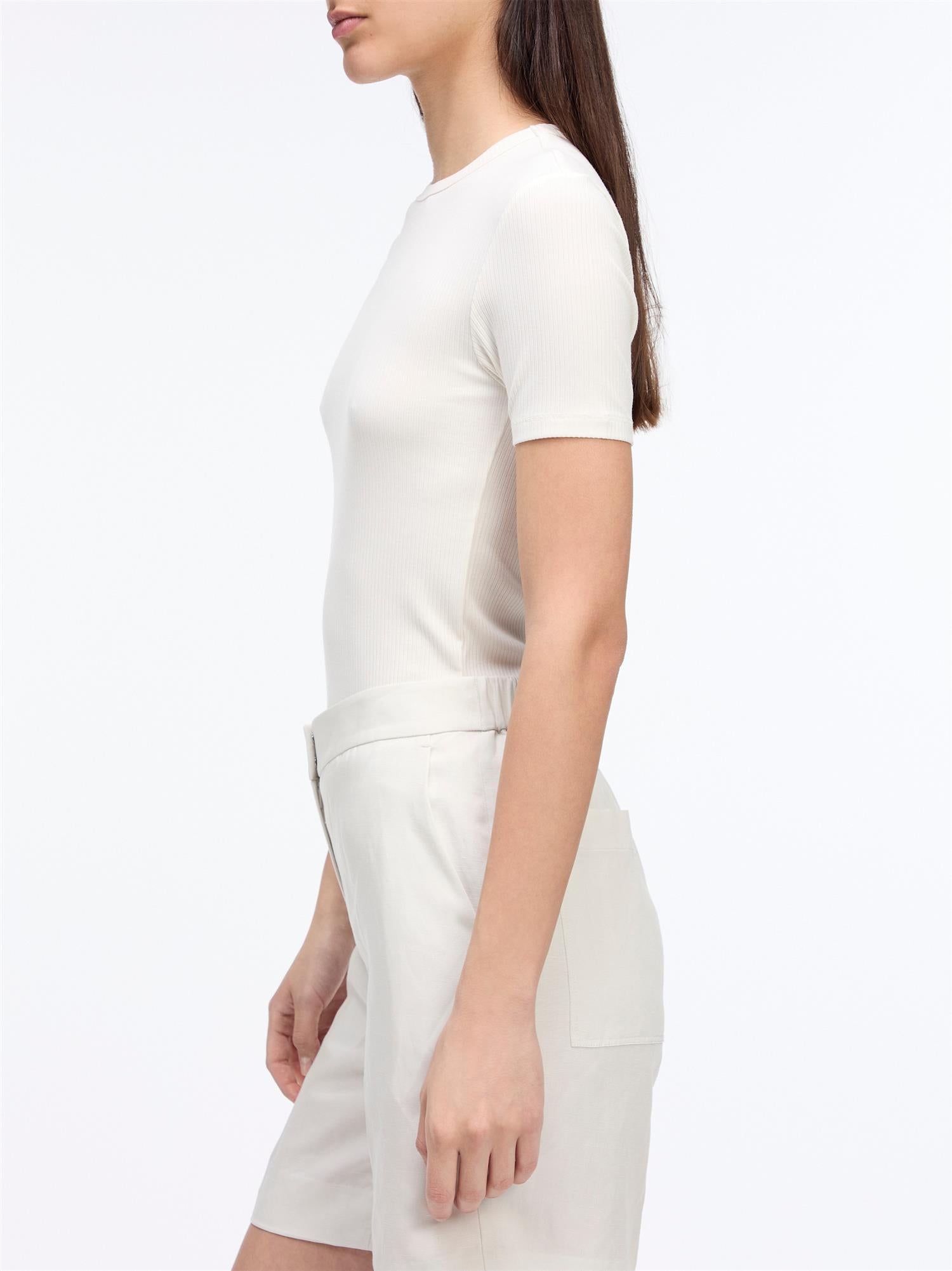 Modal Rib Slim SS Top