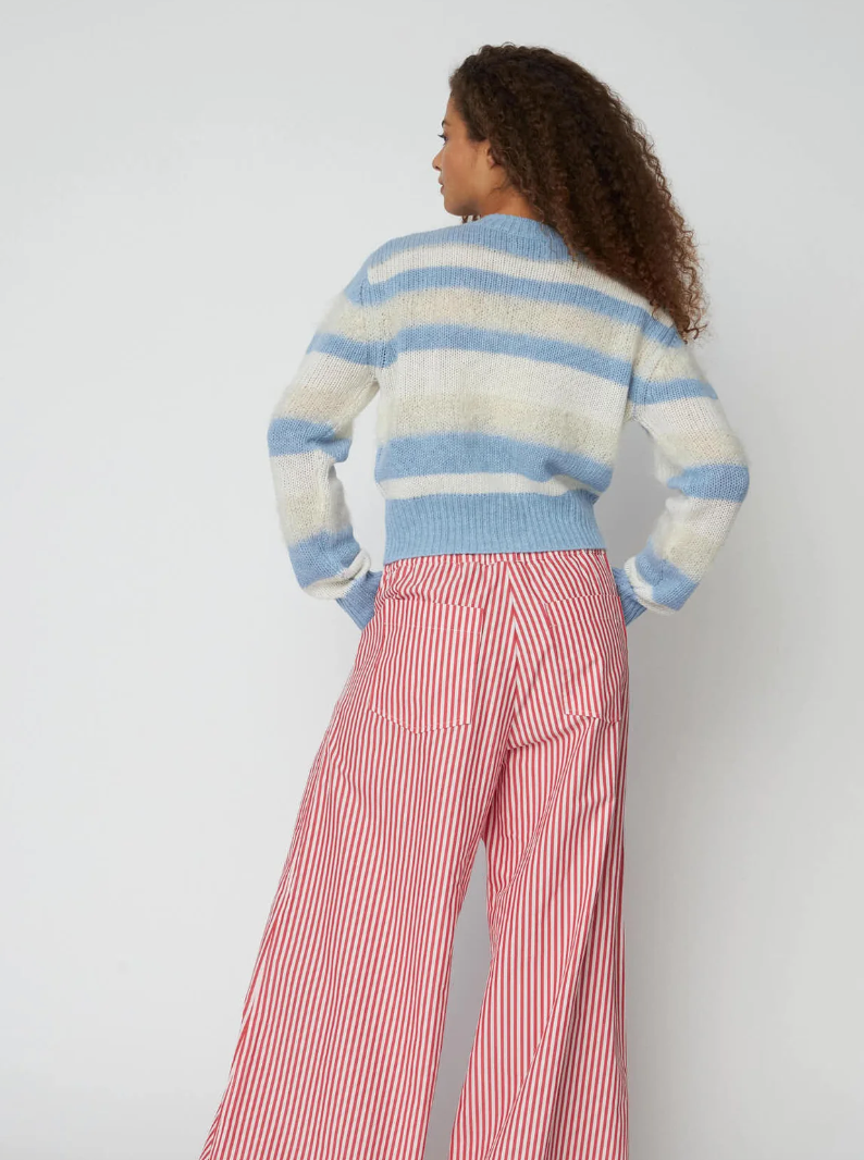 Striped Mohair Cardigan