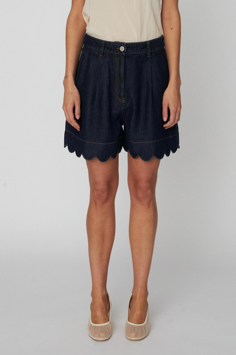 Blue Denim Shorts