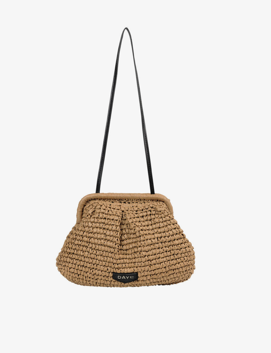 City Straw Clutch