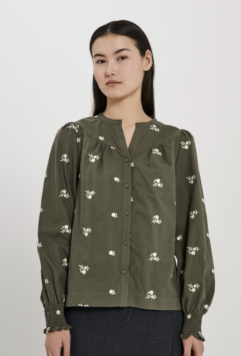 Miluna embroidery shirt