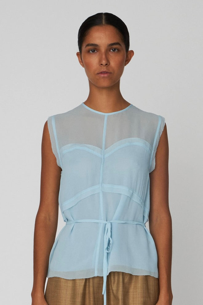 Delicate Crepe Chiffon Top
