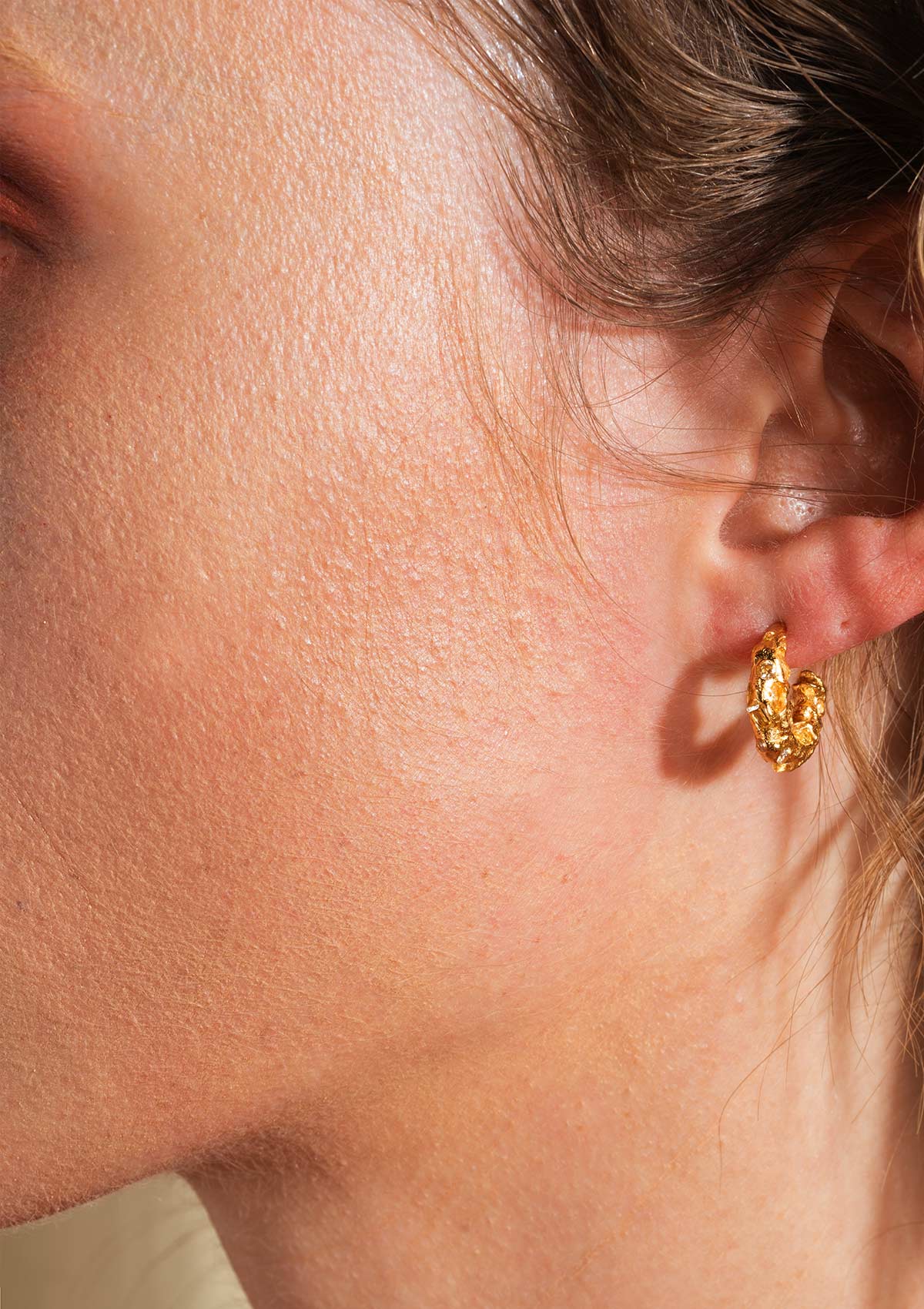 Trinket Hoop Earrings Gilded